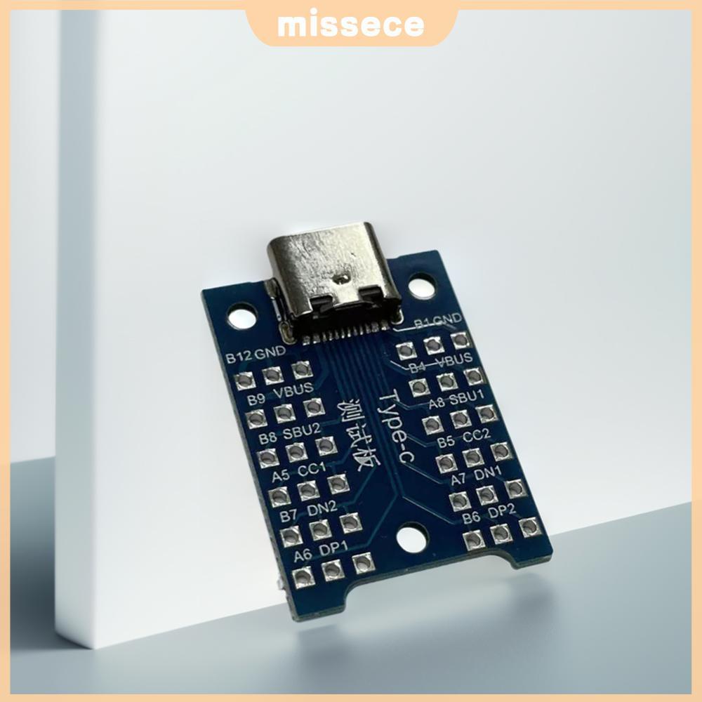อินเทอร์เฟซ USB USB Type-C ทดสอบแท่นชาร์จ Type-C USB 3.1 หญิง PCB Converter Type-C USB 3.1 ทดสอบบอร์