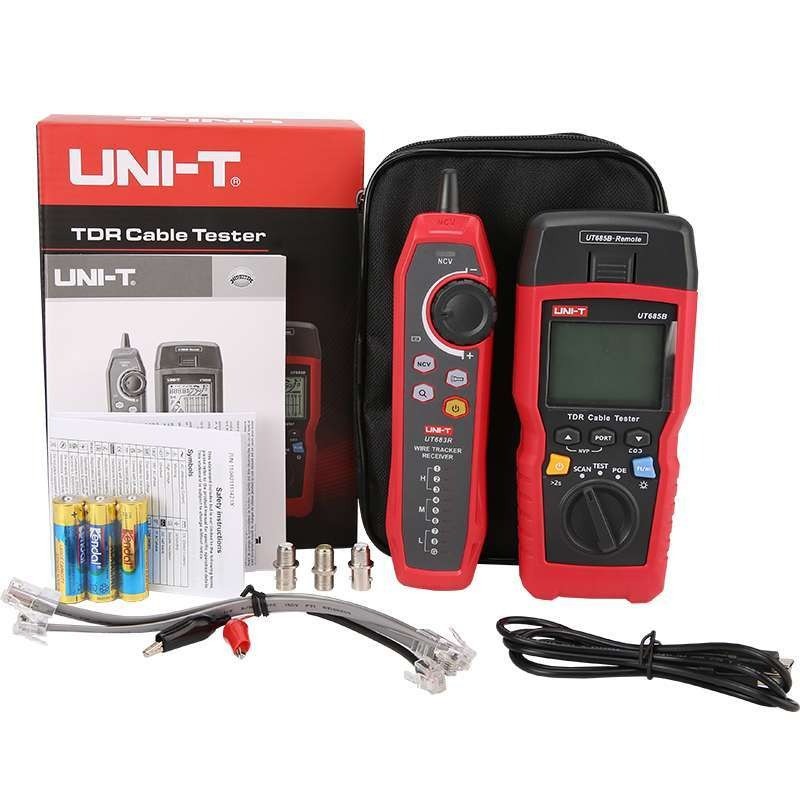 UNI-T TDR Cable Tester UT685B-KIT High Accuracy POE Multi-Function Network Cable Tracer