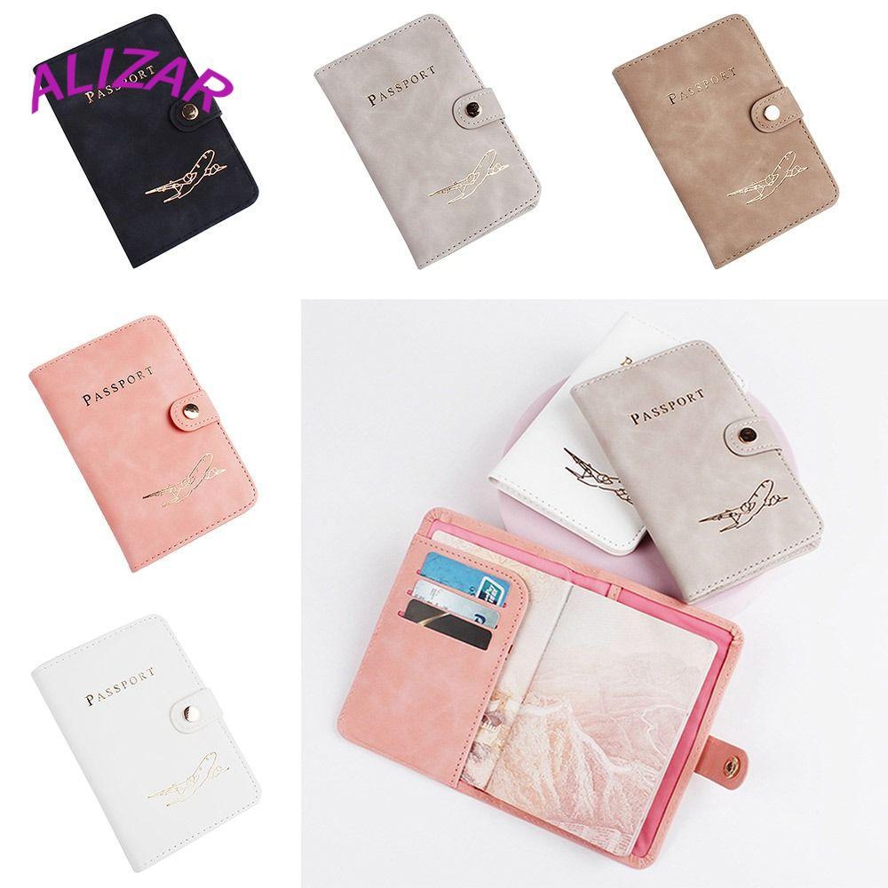 ALIZAR Passport Cover PU Leather Protector Cover กระเป๋าเดินทางกระเป๋า