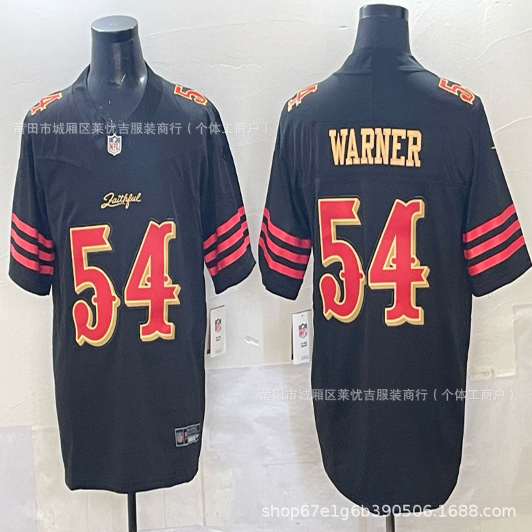 เสื้อรักบี้ NFL San Francisco 49ers หมายเลข #54 Warner