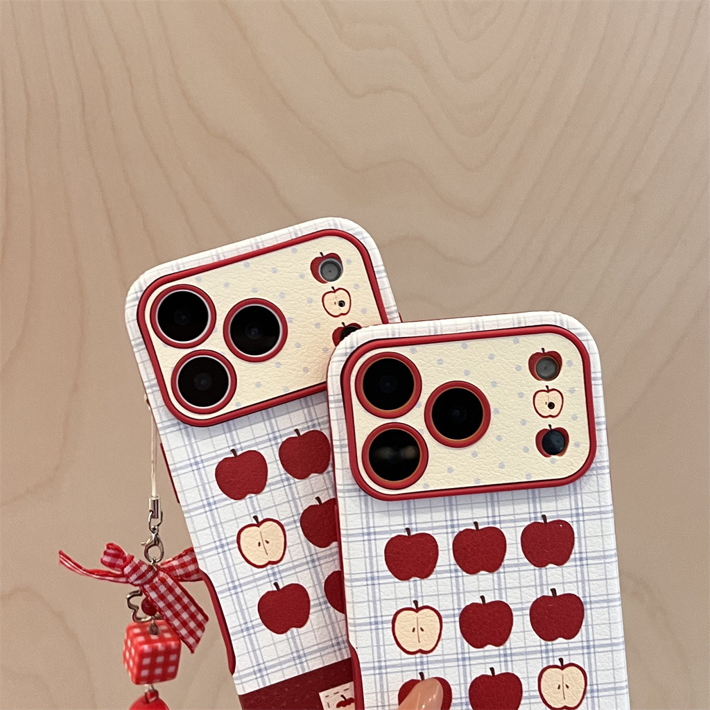 สําหรับIphone Case 17 Pro Max 16 Pro Max 15 Pro Max 14 Pro Max Big Window Red Appleเคสโทรศัพท์ - รูปที่ 2