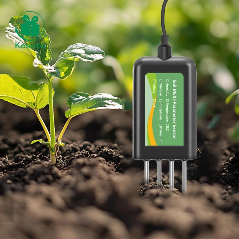 [Ehoyoxa] 8 in 1 Tester Water PH Analyzer Gauge EC Meter PH Tester Npk สําหรับลานในร่มกลางแจ้งฟาร์มท