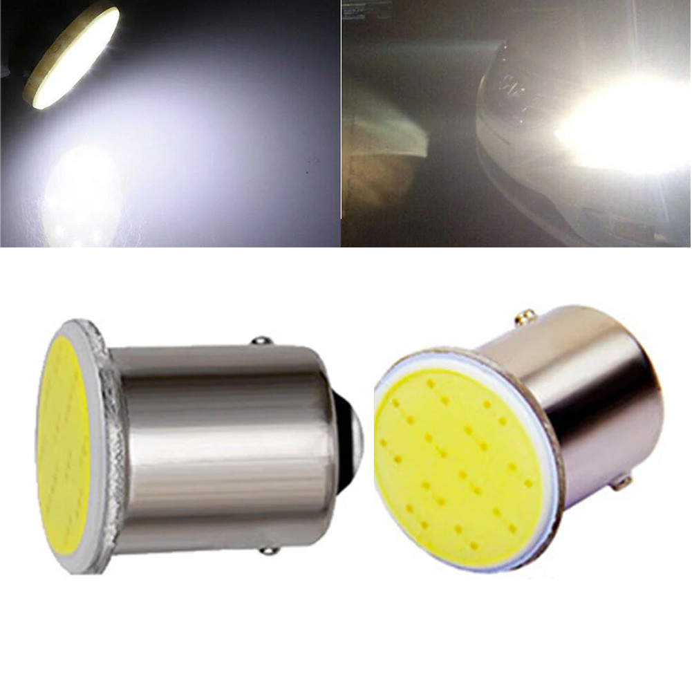 ⚡ประเทศไทย 24 ชั่วโมง⚡หลอดไฟ LED รถยนต์ BA15S 1156 COB LED 7000K 12 SMD 12V หลอดไฟสัญญาณไฟเลี้ยวรถ ไฟเบรก ไฟจอดรถ