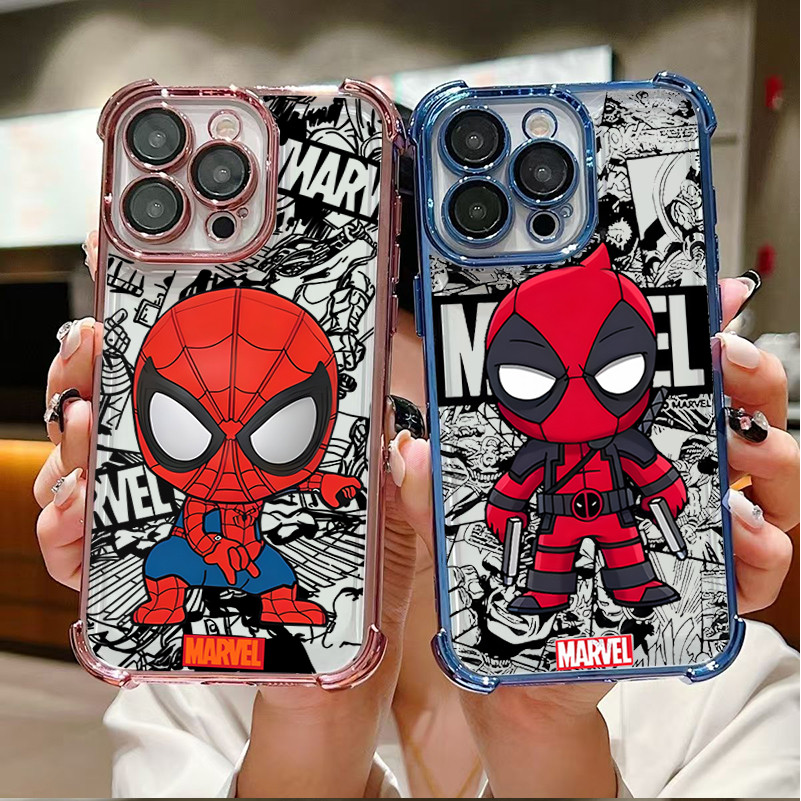 Marvel Spider-man Deadpool สําหรับ OPPO Reno 14F 14 Pro 13F 12F 11F 13 12 11 10 8T 7 8 Pro 5G FIND X