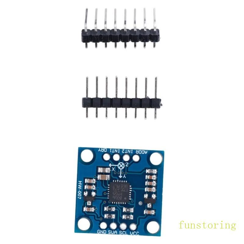 FUN GY-51 LSM303DLH LSM303 LSM303D 3 เพลาเข็มทิศอิเล็กทรอนิกส์ Acceleration 3-5V Magnetometer โมดูลอ