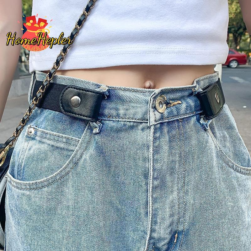 HomeHepler หัวเข็มขัดฟรีเข็มขัดสําหรับผู้หญิงผู้ชาย Jean กางเกงชุดหัวเข็มขัดปรับยืดเอวยางยืดเข็มขัดที่มองไม่เห็น DropShipping ใหม่ - รูปที่ 2
