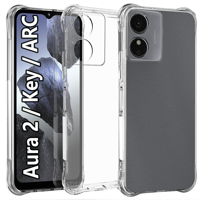 สําหรับ HMD Key / Aura 2 / Arc 4G Soft เคสกันกระแทกคริสตัลใสเจล TPU Shock-Absorption Cover