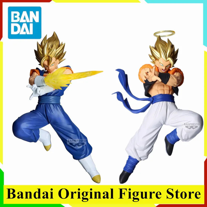 Original BANPRESTO Gogeta VEGITO DRAGON BALL Z DOKKAN BATTLE อะนิเมะรูป PVC 10TH ANNIVERSARY รูปรุ่น