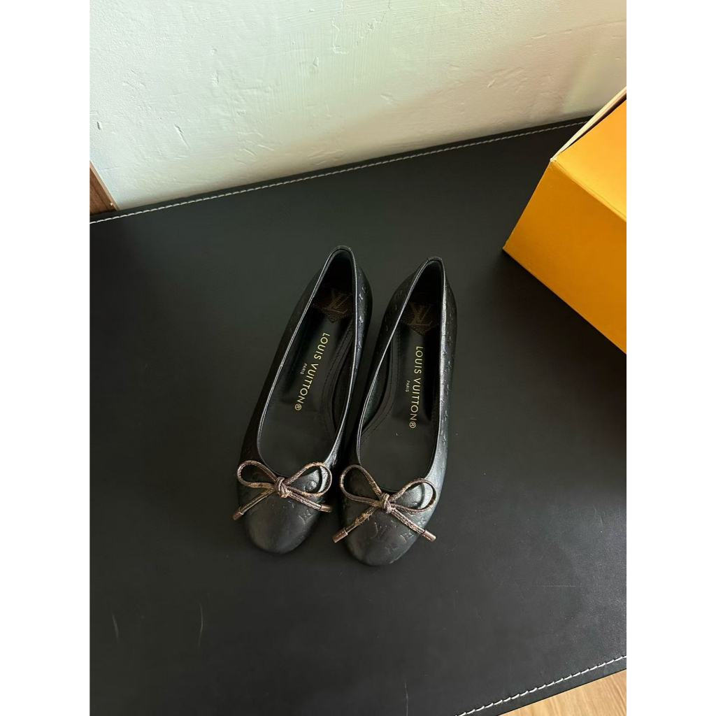 รองเท้าผู้หญิง L* Flat Nina Flat Ballerina แบรนด์นําเข้า VVIP คุณภาพสีดํา