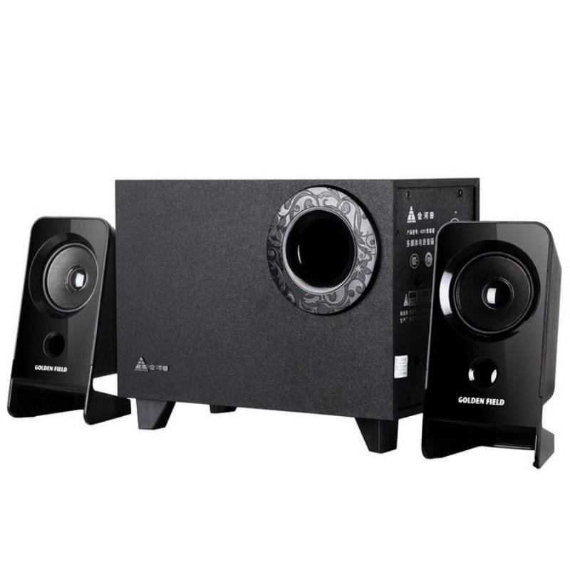 ลำโพงคอมพิวเตอร์ Golden Field H301 2.1 สำหรับ PC Notebook และมือถือ