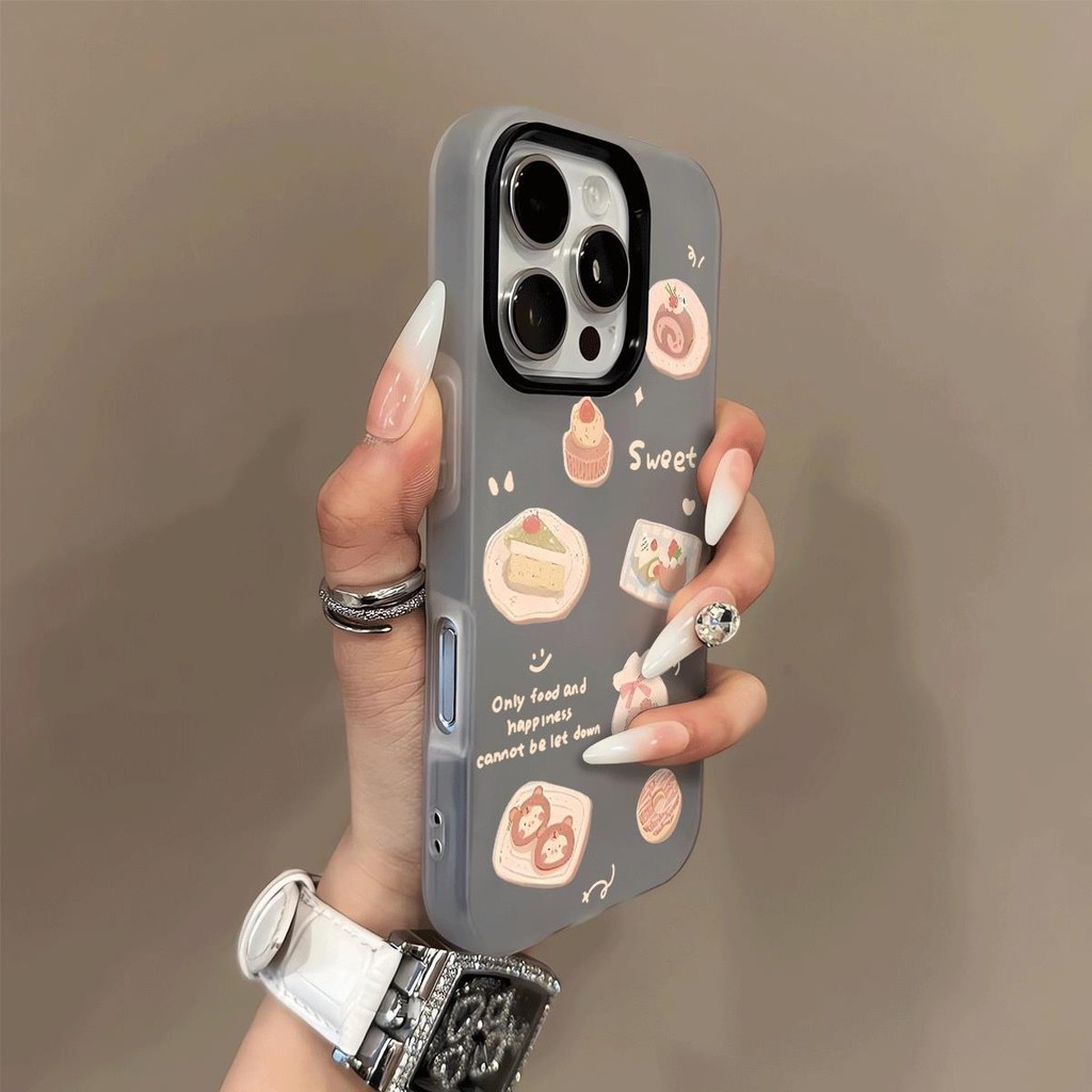 เคส Redmi 15C 4G A5 4G 14C 13C 4G 13C 5G 13X 4G A3 pro 4G เต็มหน้าจอหมีน้อยขนมเค้กกรณีโทรศัพท์ป้องกั