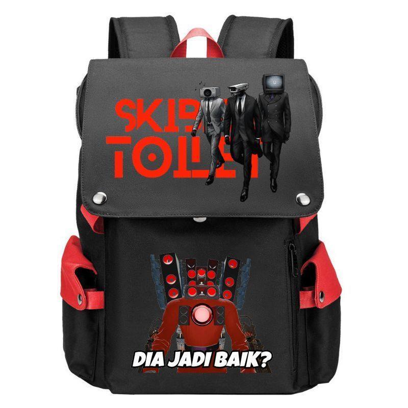 เลโก้ skibidi toilet ของเล่นชาย รุ่นใหม่ของ Amazon Skibidi Toilet ห้องน้ำคนกระเป๋านักเรียนกระเป๋าเป้