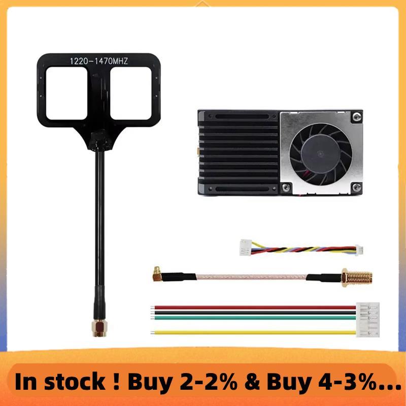 1.2G 4.5W VTX 8CH 25mW 800mW โมดูลส่งสัญญาณวิดีโอสลับได้ 2-8S VTX สําหรับระยะไกล FPV Drone