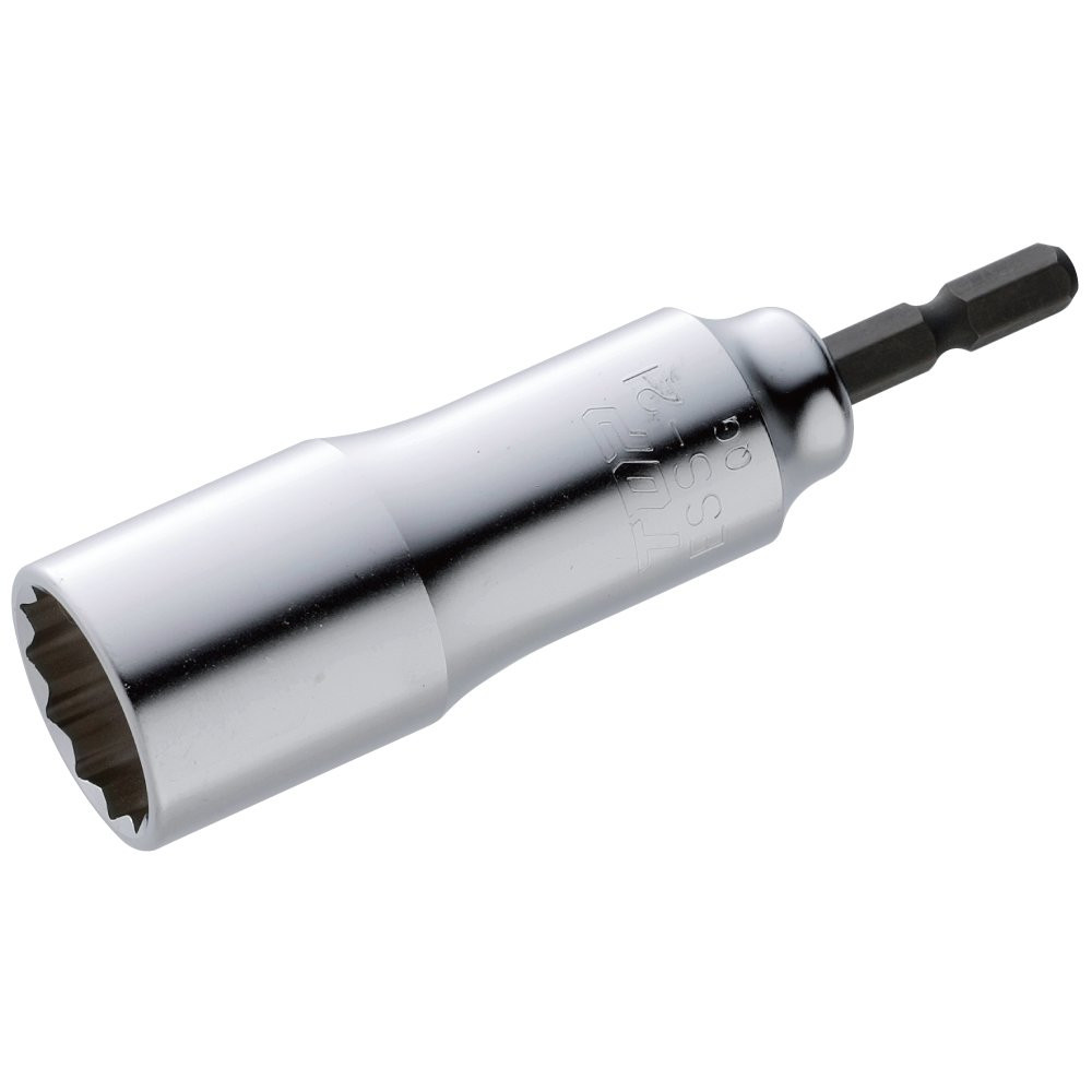 【ส่งตรงจากประเทศญี่ปุ่น】ท็อปอุตสาหกรรม (TOP) หัวสว่านไฟฟ้า 12 เหลี่ยม ขนาดข้างละ 21 มม. 12 เหลี่ยม E