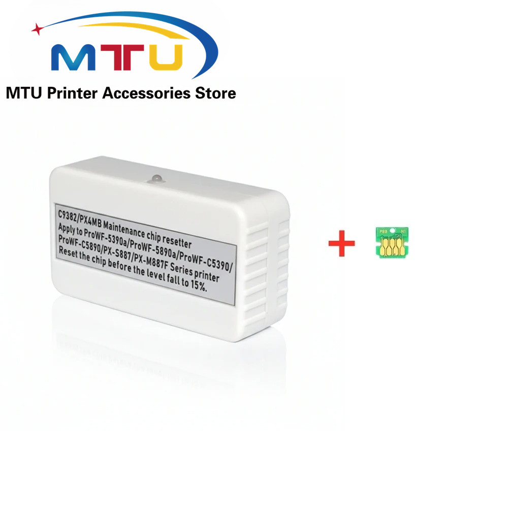 C9382 กล่องบํารุงรักษารีเซ็ตชิปสําหรับ Epson WorkForce WF-C5810 WF-C5890 C5390 WF-C5390A WF-C5310 WF