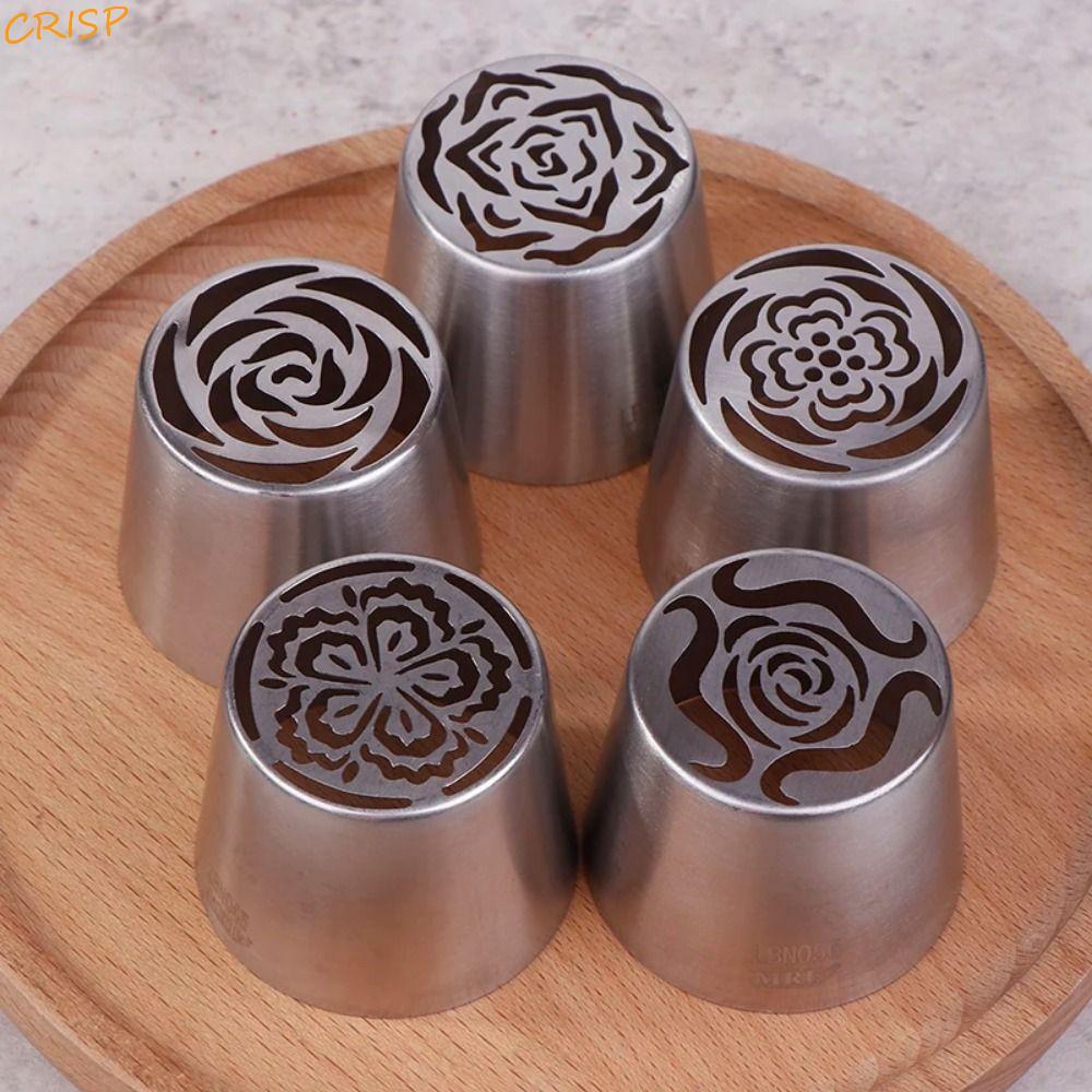 CRISP ปากบีบดอกไม้, ขนาดใหญ่ Creative Pastry Piping หัวฉีด, นํากลับมาใช้ใหม่หลายสไตล์ DIY สแตนเลสครีมหัวฉีด Pastry เครื่องมือ
