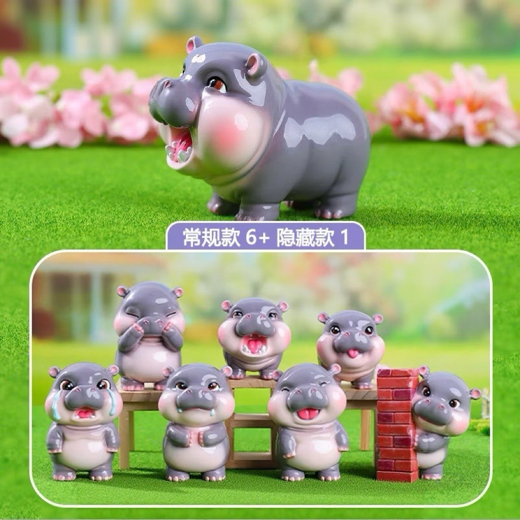 ใหม่ โมเดล น้องหมูเด้ง ยก box  6จุ่ม หมูเด้ง งานสวยมาก น่ารัก ของเล่นเด็ก ของสะสม พร้อมส่ง