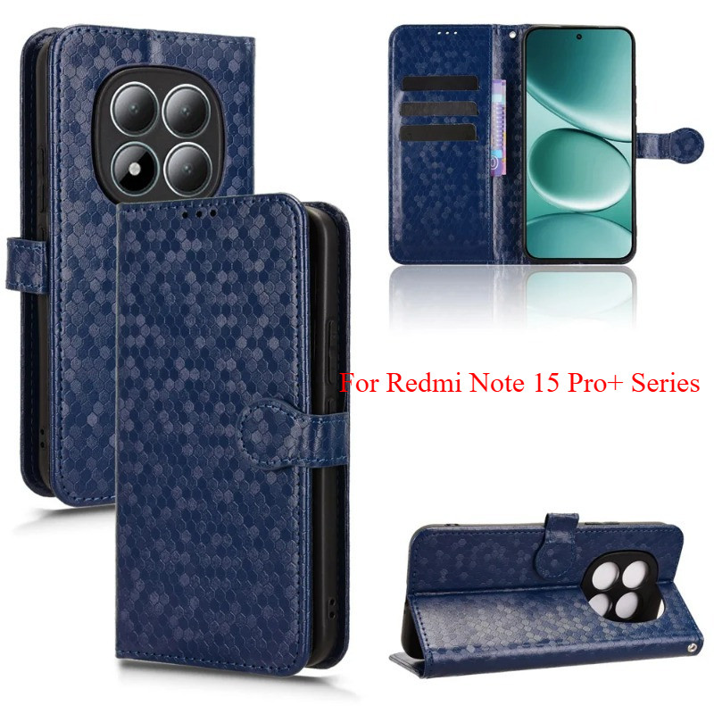 เคสโทรศัพท์สําหรับRedmiหมายเหตุ15 Pro Plus Pro + Note15 14 4G 5G 2026 Flip Matte Luxuryหนังช่องใส่การ์ดกระเป๋าสตางค์ปลอกแม่เหล็กกันกระแทกปกหลัง