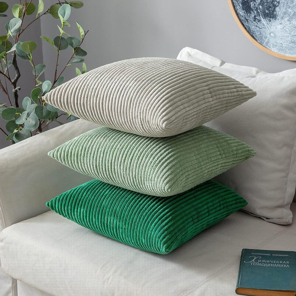 30*50/40*40/45*45/50*50/55*55/60*60 ซม.หมอนตกแต่งลาย Corduroy Plush กํามะหยี่โยนหมอนสําหรับโซฟาฤดูใบไม้ร่วงฤดูหนาว Decor