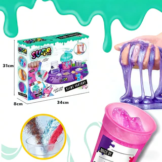 ชุดทำสไลม์และอุปกรณ์ครบชุด Slime Factory ชุดของเล่น เครื่องทำสไลม์ Slime D.I.Y