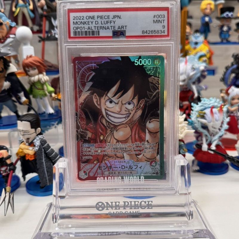 Bandai One Piece Card op01 Big Head Luffy PSA9 Watch Painting Collection