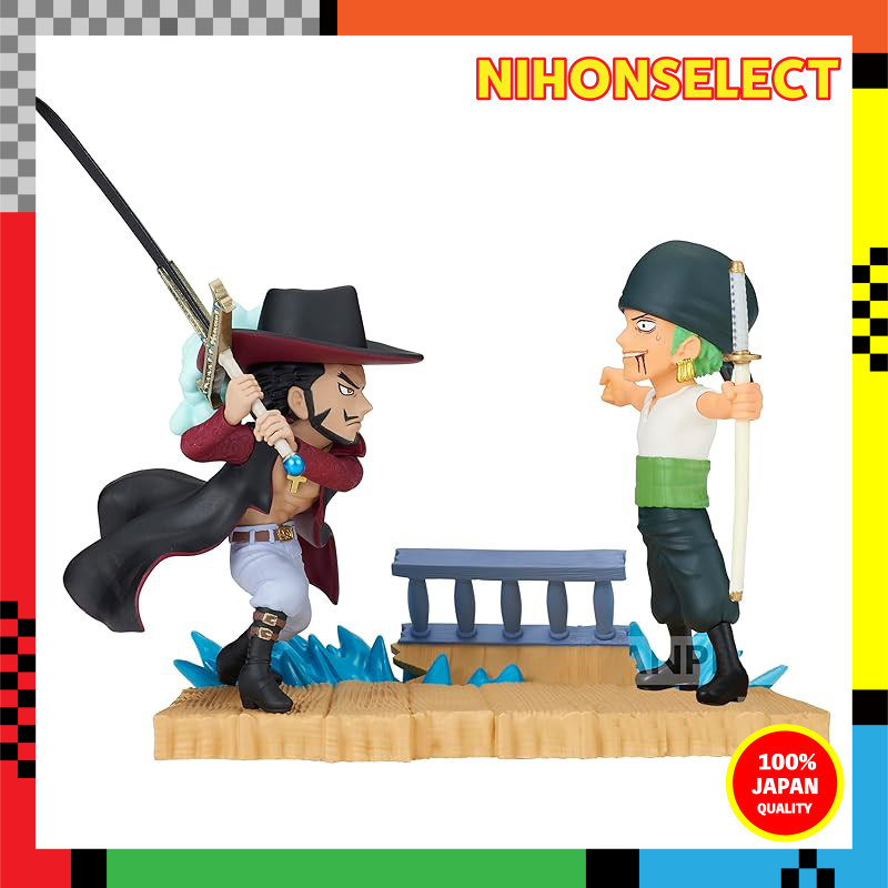 One Piece World Collectible Figure Log Stories Roronoa Zoro vs. Dracule Mihawk