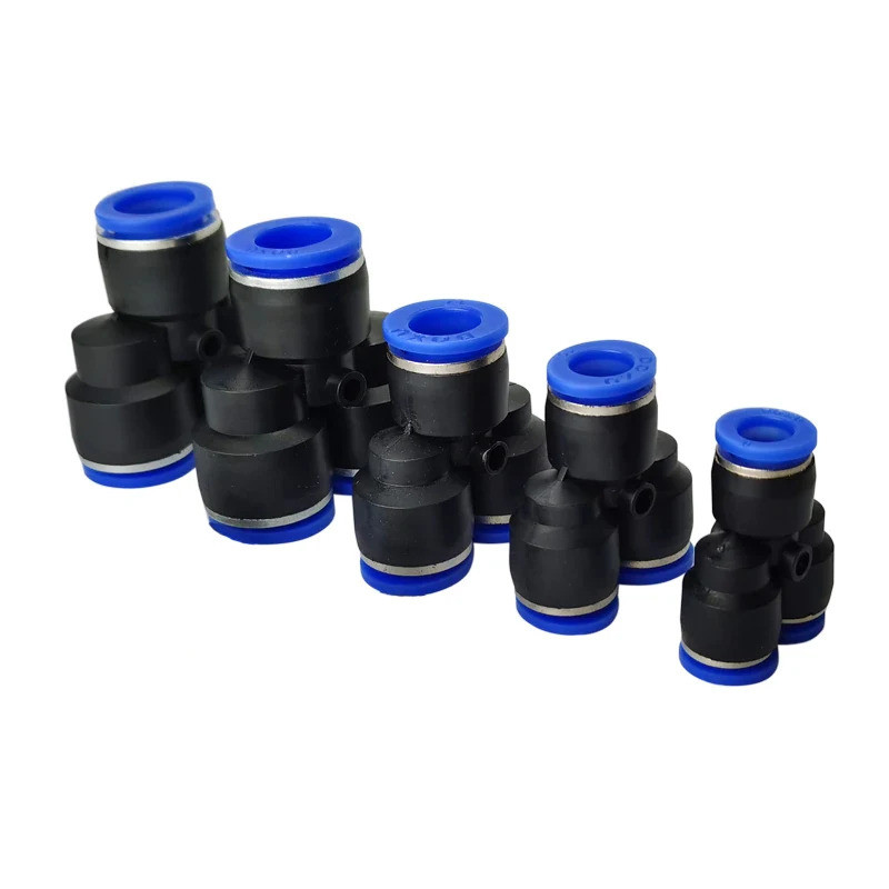 PY Y-type ข้อต่อนิวเมติก PY4 PY6 PY8 PY10 12 14 16 เท่ากัน 3 ทางพลาสติก quick Joint หลอดลม fast intu