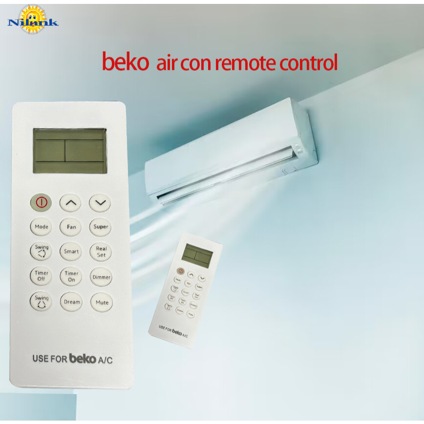 [ราคาถูก] Remote รีโมทแอร์ beko ฟังก์ชั่นอุ่นและเย็น (รีโมทคอนโทรลใหม่)