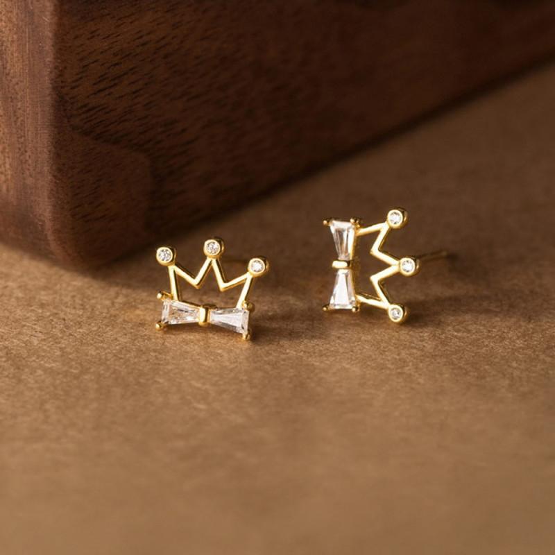 Coronet Earrings ต่างหูเงินแท้ S925 [MERCELO]