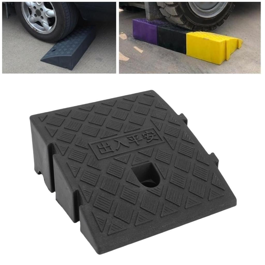 1dingying.th Asixxsix Curb Ramp PVC สีดำ Heavy Duty Threshold พร้อมหัวเข็มขัดด้านข้างสำหรับ Driveway