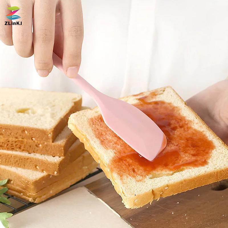ZLinKJ ซิลิโคนครีมไม้พายทนความร้อน Non-Sti ไม้พายที่สมบูรณ์แบบสําหรับทําอาหารเบเกอรี่และกวนเครื่องมือครัวเกรดอาหารใหม่