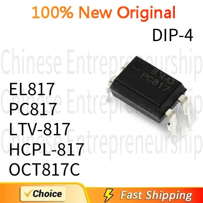 5PCS EL817 PC817 LTV-817 HCPL-817 OCT817C DIP-4 Optical isoler IC