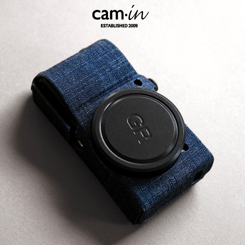 [คลังสินค้าพร้อม] อุปกรณ์เสริม Ricoh Ricoh GRcam · ใน Ricoh GR3 เคสป้องกัน GR3X Denim Blue Leather C