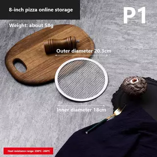 [bigdeals365] 8-13 นิ้วนํากลับมาใช้ใหม่ได้ Non Stick Pizza Screen Pan อลูมิเนียมอัลลอยด์สุทธิ Bakeware สต็อกใหม่