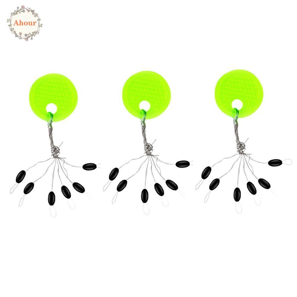 AHOUR เครื่องมือตกปลา Space Beans Oval Stopper สำหรับการตกปลาปลาคาร์พและตกปลาลอย