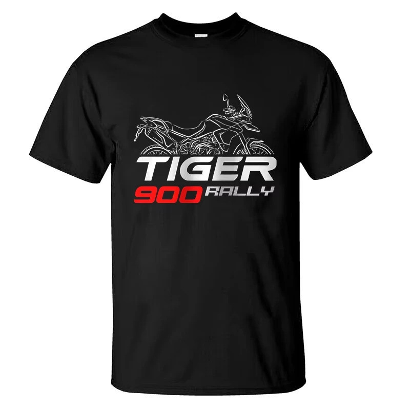 ทีเชิ้ตผู้ชาย ทีเชิ้ตลำลอง Triumphs Tiger 900 Rally 2020- แขนสั้นกราฟิก 100% ผ้าฝ้าย ขนาด S-3XL เสื้