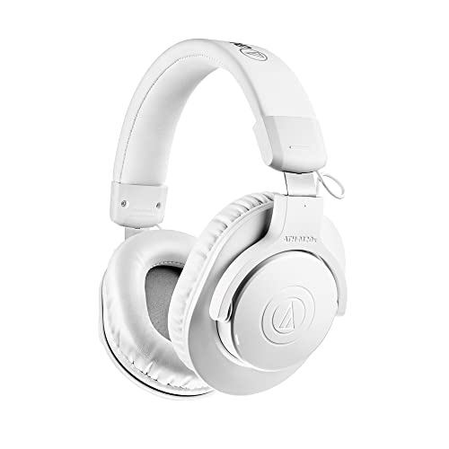 Audio-Technica ATH-M20xBT WH Wireless Headphones feature Bluetooth and wired connectivity, 40mm driv