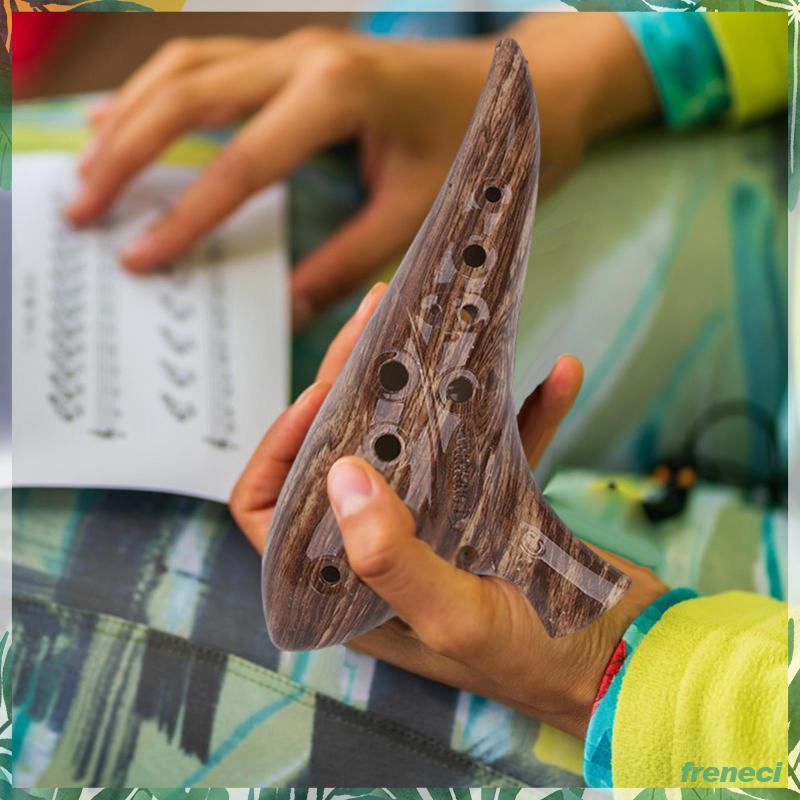 [Freneci] Stylish Resin Alto C Ocarina 12 Hole Craft เครื่องดนตรีขนาดเล็กสําหรับฝึกและคอลเลกชันสําหร
