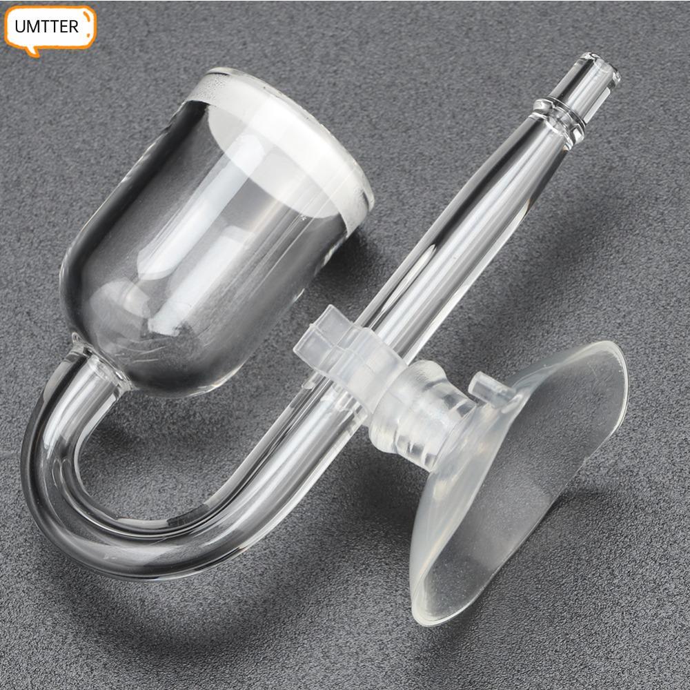 UMTTER พิพิธภัณฑ์สัตว์น้ําแก้ว CO2 Refiner, แก้วโปร่งใสสูง CO2 ละลาย Diffuser, ทนทาน Diffuser Mini ข
