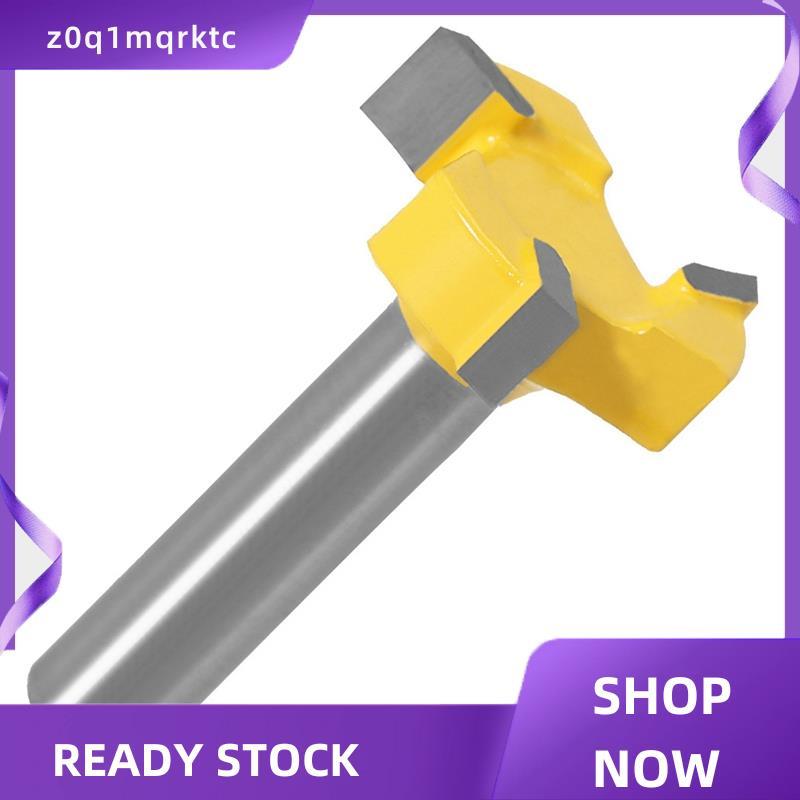 z0q1mqrktc 8 มม.Shank 3 ฟัน T-Slot Router Bit Milling Straight Edge Slotting Milling Cutter ตัดสําหร