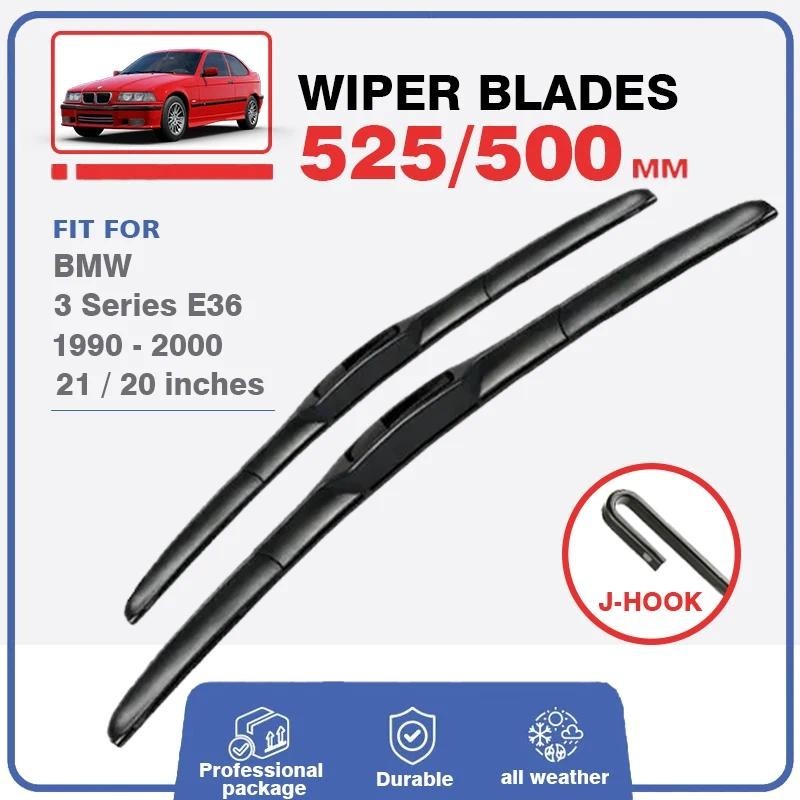 ใบปัดน้ําฝนสําหรับ BMW 3 Series E36 1990 ~ 2000 Auto รถอุปกรณ์เสริมสติกเกอร์ทําความสะอาดกระจกกระจกล้