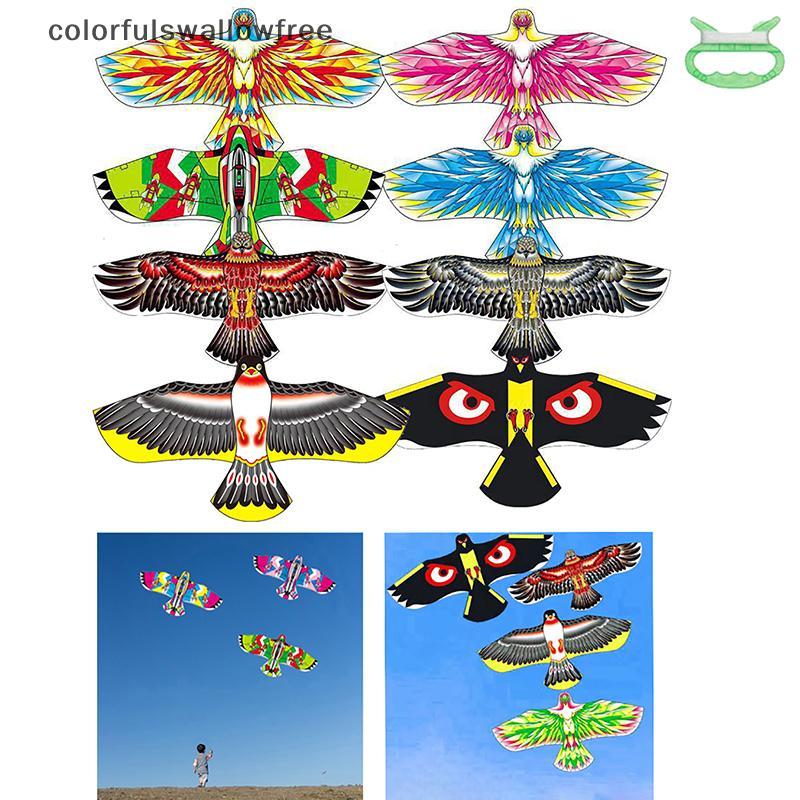 Colourfulswallowfree 1.2m Eagle Phoenix Kite 30M สายขนาดใหญ่ Eagle Flying Bird Kites เด็กครอบครัวการ