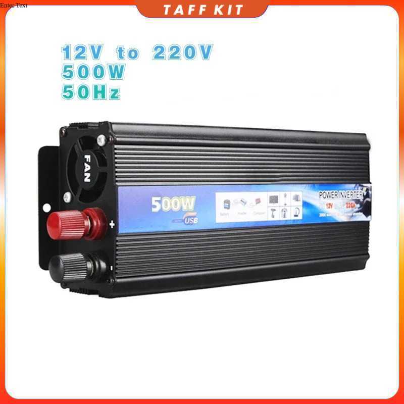 EAFC Modified Car Power Inverter Sine Wave DC 12V to AC 220V 500W - USB5