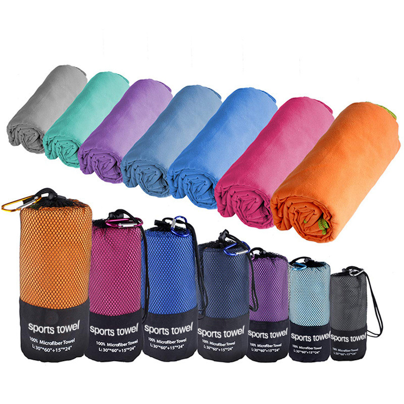 Thickened microfiber towels sports fast-drying absorbent camping towels ultra-soft portable gym swim