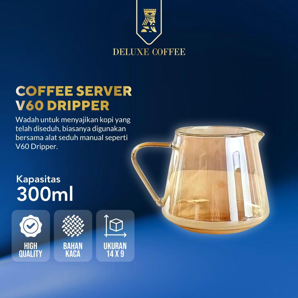 One Two Cups Coffee Server V60 Borosilicate Coffee Pot 1-2 ถ้วย