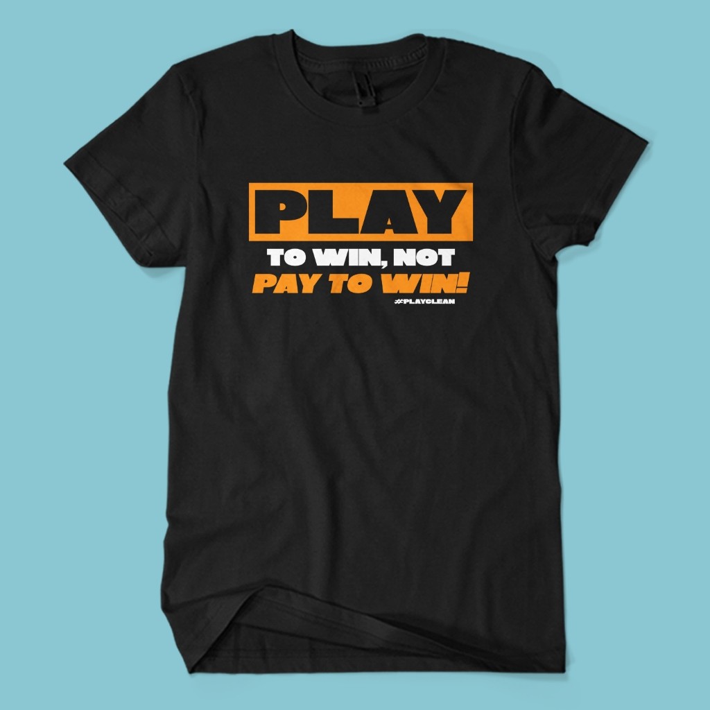 PLAY TO WIN Words เสื้อยืด - Anti P2W Gamer สโลแกน Sidran Keren ผ้าฝ้ายหวี