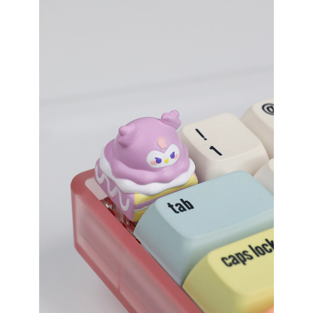 คีย์แคปใส keycap ใส Original Unique Keycap น่ารัก Kuromi สามมิติคีย์บอร์ด Keycap การ์ตูนเดี่ยว Keyca