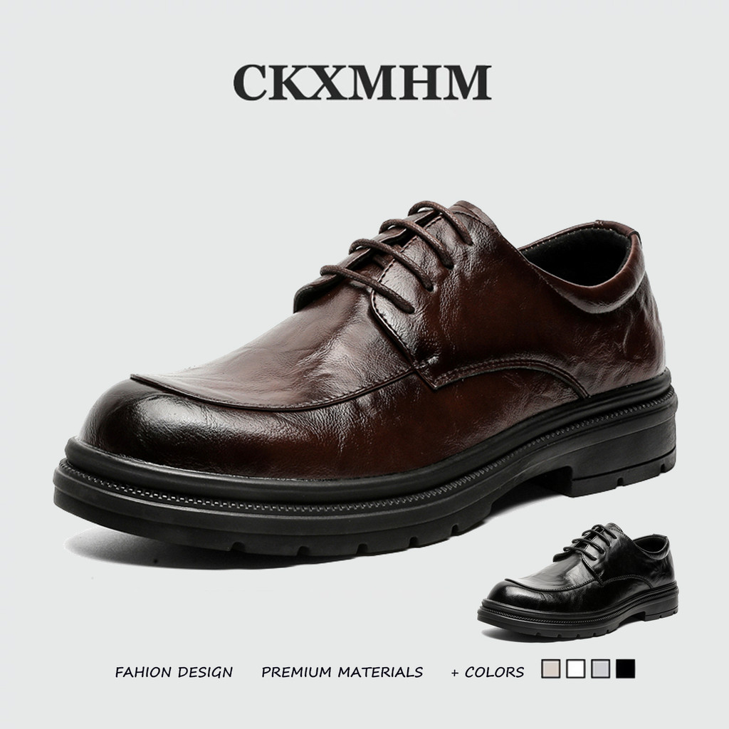 CKXMHM 37-48 รองเท้าหนังแท้ผู้ชาย ไซส์ใหญ่ รองเท้าหนังทำงาน ผู้ชาย รองเท้าหนังสุภาพ ผู้ชาย 47 48