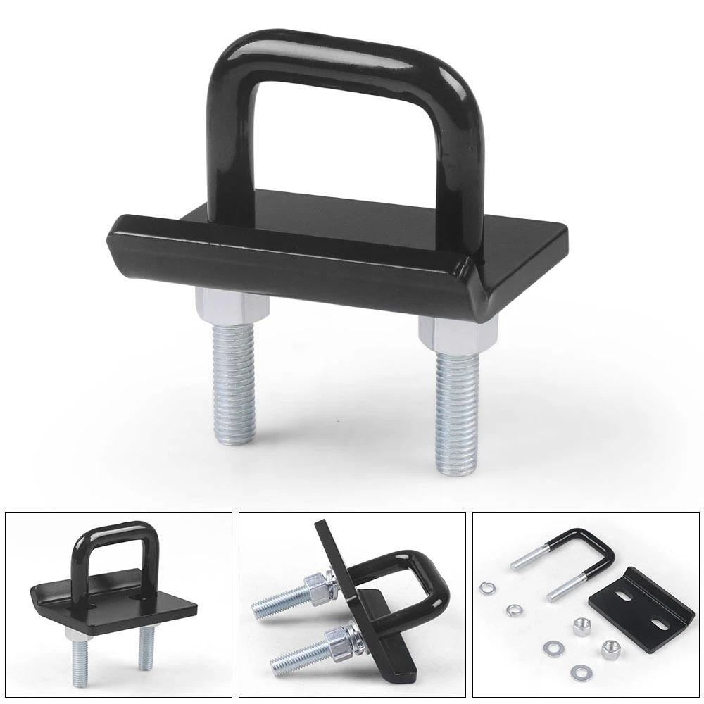 U-Bolt Haul Trailer Hitch กระชับสําหรับ 1.25 นิ้วและ 2 นิ้ว Anti Rattle Heavy Duty เหล็ก Clamp Tow H