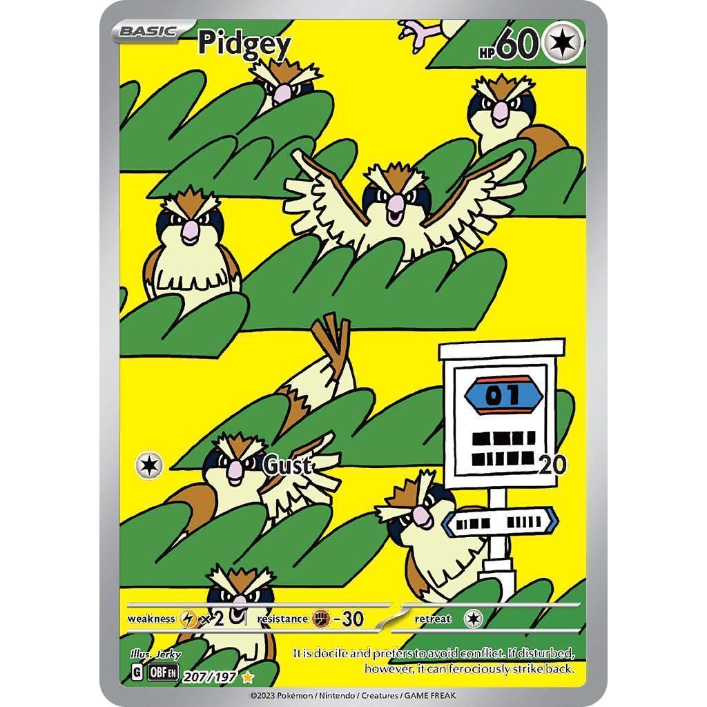 OBF_207/197 PIDGEY *Obsidian Flames* UR English Pokemon TCG_Ultra